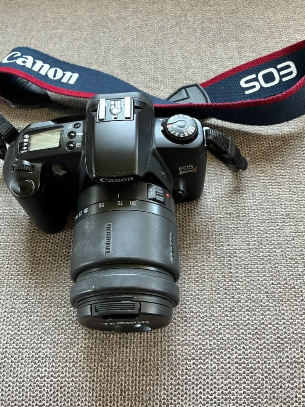 Canon RebelG Film Camera with TAMRON 28 to 80 3.5-5.6 zoom lens